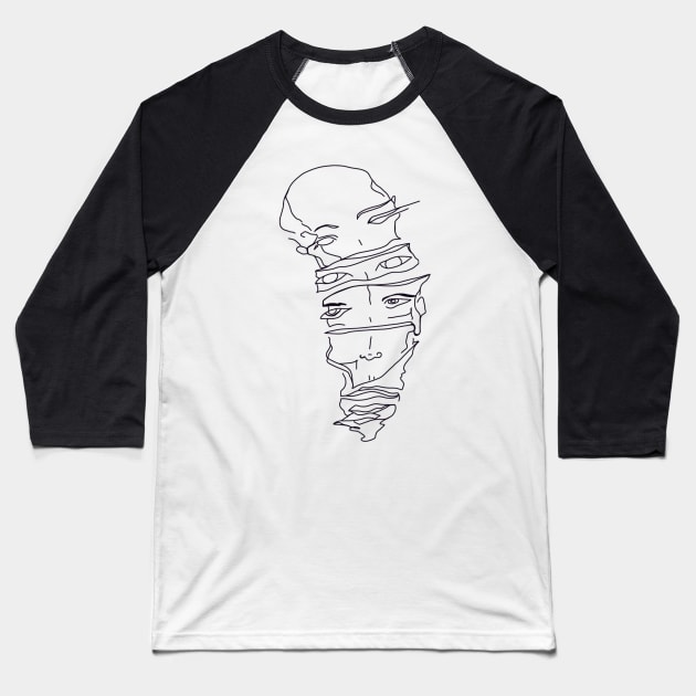 Russian Doll Baseball T-Shirt by Little Bird Art